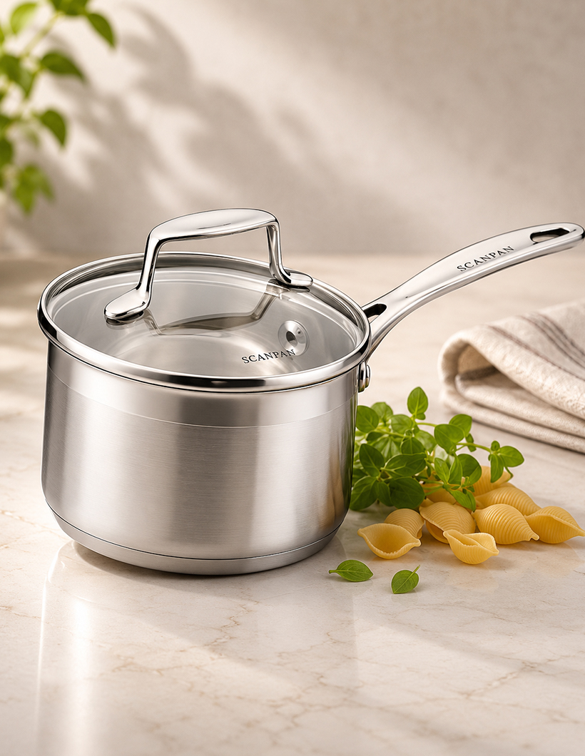 IMPACT COVERED SAUCEPAN